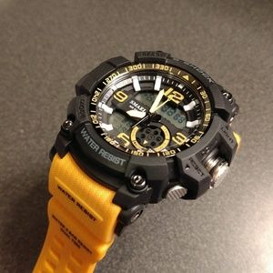 Men's Large Orange Tactical Watch